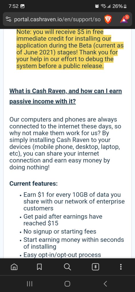 cash raven faq