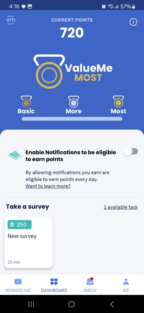 ValueMe app landing page1